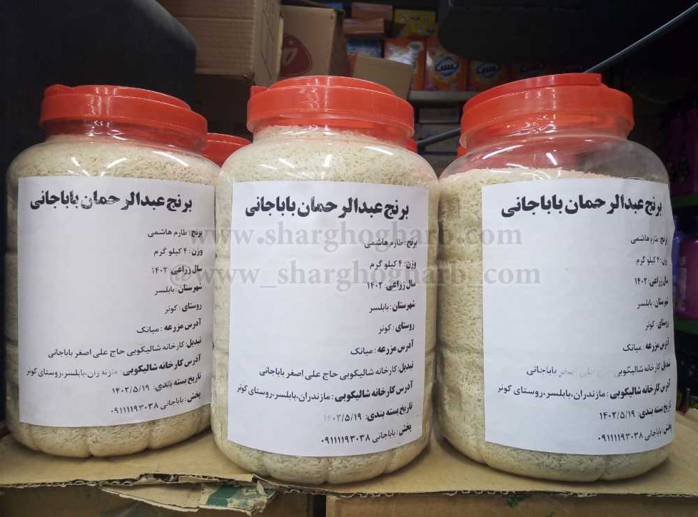 فروش انواع برنج شمال در بابلسر